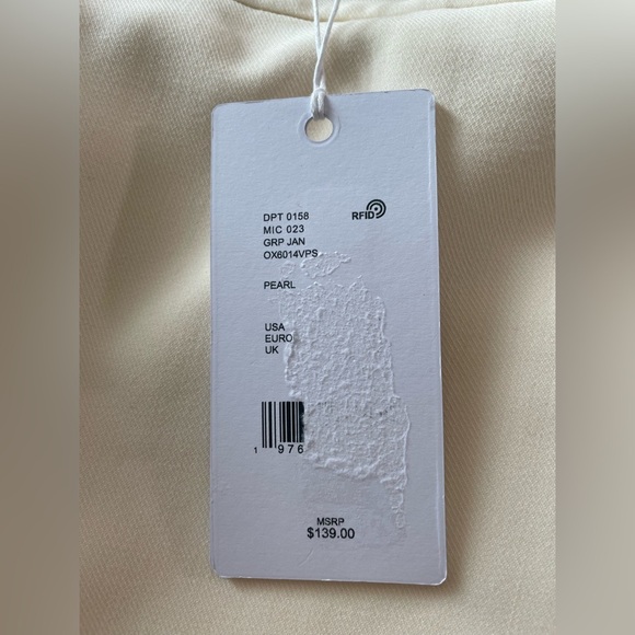 Le ALX Cream/Ivory High Waisted Mini Suit Jacket Skirt - Picture 5 of 6